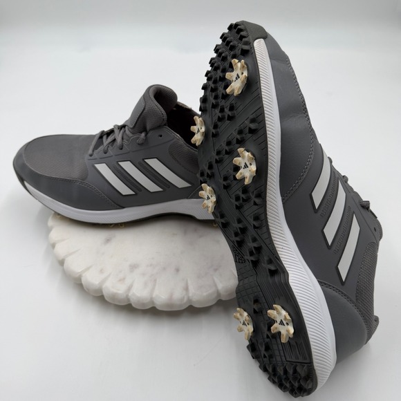 adidas Other - Adidas Tech Response 2.0 Mens Golf Shoes Grey White Spiked GV6889 Size 10.5